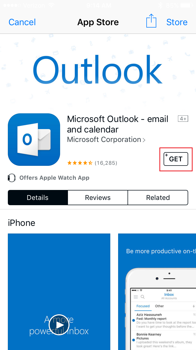 Download Outlook Web App IPhone iPad